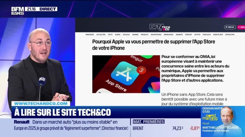 À lire sur le site Tech&Co : Pourquoi Apple va vous permettre de supprimer l'App Store de votre iPhone, par Pierre Berge-Cia - 24/10