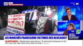 La vice-présidente de la fédération des marchés de France "comprend" les revendications des agriculteurs mais s'inquiète "pour nos activités"
