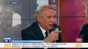 Pour François Bayrou, il y a au Sénat "une certaine délectation" à pointer certaines dérives à l'Élysée