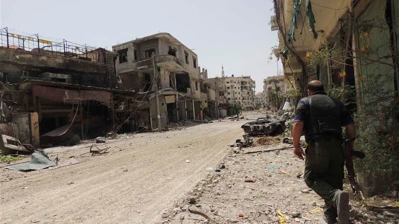 A Arbaeen, près de Damas. Les témoignages sur l'utilisation d'armes chimiques par les forces de Bachar al Assad s'accumulent et concernent désormais l'agglomération de Damas. Ils émanent aussi bien de militants de l'opposition, que de journalistes du quot