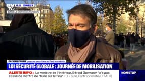 Loi sécurité globale: pour Olivier Faure, "Gérald Darmanin n'a cessé de mettre le l'huile sur le feu"