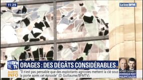 En moins d'un quart d'heure, un torrent d'eau et de grêle s'est déversé dans la Drôme 