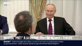 "Ils n'ont aucun programme de paix, ils sont du côté de la guerre": Vladimir Poutine menace les Européen
