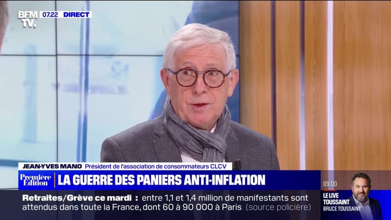Jean-Yves Mano, président de l'association de consommateurs CLCV, sur les paniers anti-inflation des grandes enseignes: 
