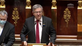 Jean-Luc Mélenchon à l'Assemblée nationale le 1er mars 2022