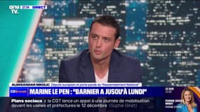 Budget 2025: "Si aujourd'hui on devait se positionner, il y aurait une motion de censure" du gouvernement, déclare Aleksandar Nikolic, député européen RN