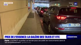 Hausse du prix de l'essence: la galère des taxis et des VTC parisiens