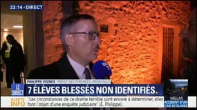 Car scolaire: "Les premiers témoins parlent de scènes de guerre", déclare le préfet des Pyrénées-Orientales 