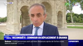"On a un programme simple", assure Éric Zemmour, en campagne à Orange 