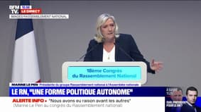 Marine Le Pen: "Ceux qui croyaient nous infliger des coups mortels ont vu leur espérance se briser"