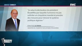Algérie: La France "salue" la décision de Bouteflika 