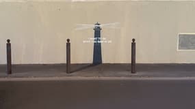 Le street-artist Banksy a dévoilé une nouvelle œuvre sur les réseaux sociaux, sans indiquer où celle-ci se trouvait.