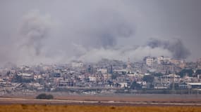 La bande de Gaza après des frappes israéliennes, le 7 décembre 2023