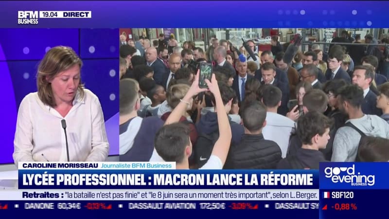 Macron lance la réforme du lycée professionnel