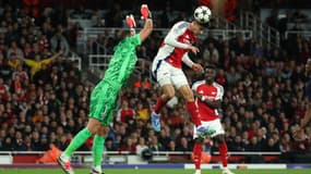 Gianluigi Donnarumma face à Kai Havertz lors d'Arsenal-PSG, le 1er octobre 2024.