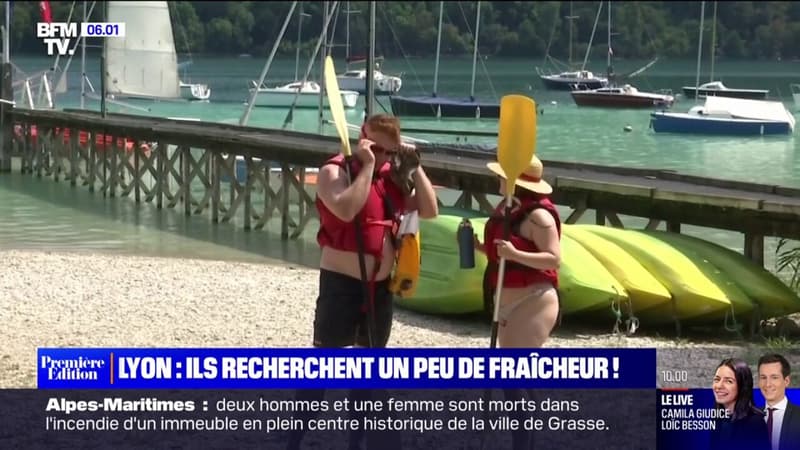 Face à la canicule, les touristes en vacances près de Lyon recherchent de la fraîcheur