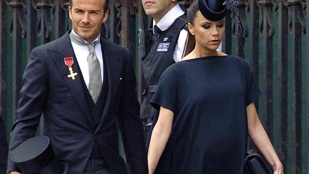 David et Victoria Beckham arrivant au mariage de Kate et William, en 2011. David et Victoria Beckham arrivant au mariage de Kate et William, en 2011.