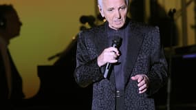 Charles Aznavour le 13 septembre 2014, en concert à Los Angeles.