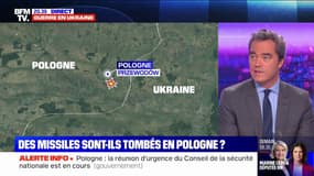 Des missiles russes sont-ils tombés en Pologne? Une "vérification est en cours dans le cadre de l'Otan", selon le ministère des Armées à BFMTV