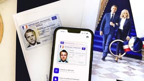 Le président de la République Emmanuel Macron a partagé sa carte d'identité sur Twitter, mardi 20 février.