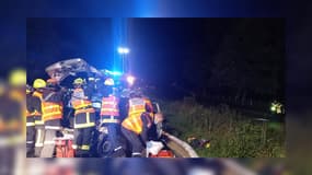 22 pompiers sont intervenus sur l'accident ce jeudi matin à Crots