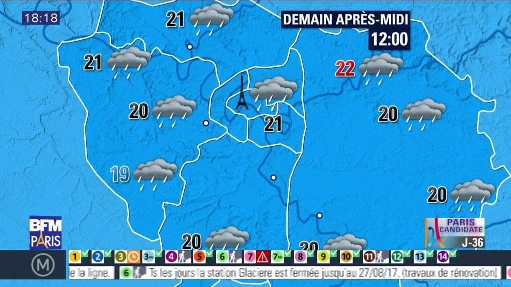 Meteo Paris Ile De France Du 7 Aout Temperature Automnale