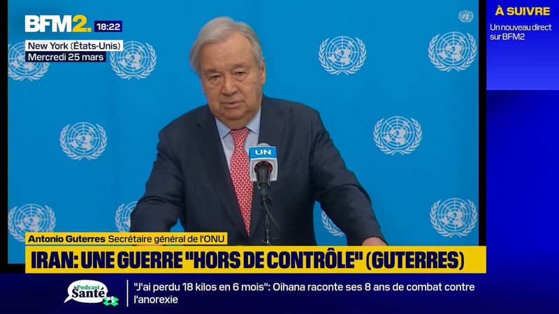 "Gaza ne doit pas être reproduit au Liban", plaide le chef de l'ONU, Antonio Guterres