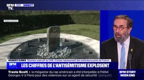 Robert Ejnes (directeur exécutif du CRIF) : "60% des actes antireligieux sont dirigés contre la communauté juive qui représente moins de 1% de la population nationale"