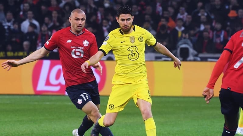 Burak Yilmaz et Jorginho - Lille-Chelsea - Ligue des champions