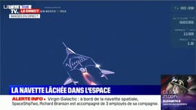 Virgin Galactic: la navette spatiale s'est détachée de l'avion porteur