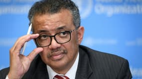 Le directeur général de l'OMS, Tedros Adhanom Ghebreyesus, lors d'une conférence de presse au siège de l'OMS à Genève le 11 mars 2020 (Photo d'illustration)