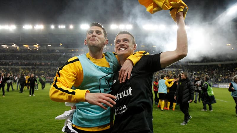 Les joueurs de l'US Quevilly