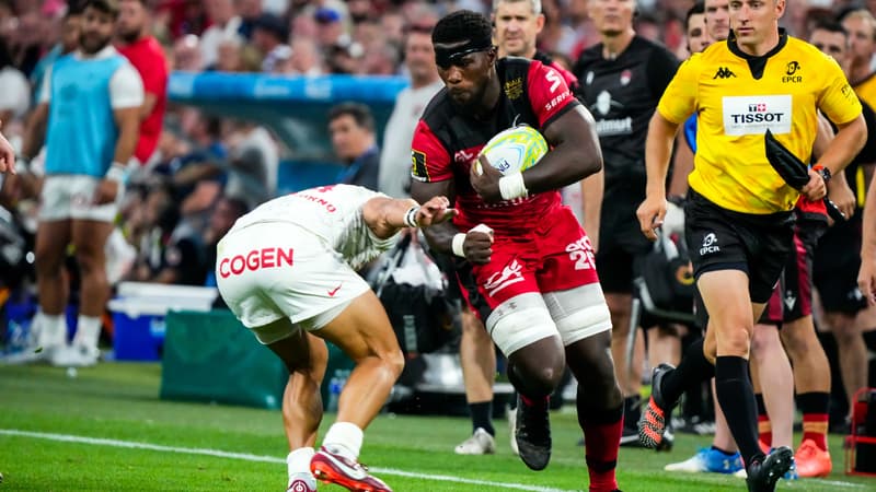 Patrick Sobela avec le LOU en finale de Challenge européen 2022 face au RCT