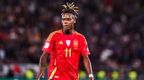 Nico Williams avec l'Espagne pendant le Final Four de la Ligue des nations, le 5 juin 2025