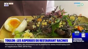 Dans votre assiette du jeudi 11 mai 2023- Les asperges du restaurant Racines