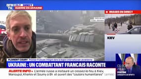 "Lorsqu'on part, il faut penser à ne pas revenir": un combattant français parti en Ukraine témoigne sur BFMTV