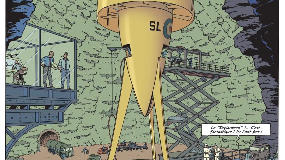 Le Skylantern dans le nouveau Blake et Mortimer.