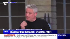 "Les syndicats sont divers": Thomas Vacheron de la CGT réagit au départ de FO des négociations sur les retraites
