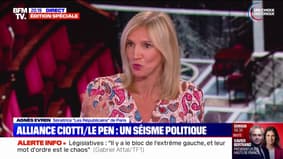 "Le Rassemblement national a toujours voulu la mort des LR", déclare Agnès Evren, sénatrice LR de Paris