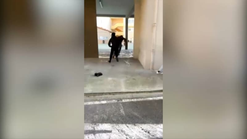 Les images de l'agression survenue dans un collège de Nîmes, mars 2025