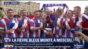 France-Croatie: la fièvre bleue monte à Moscou