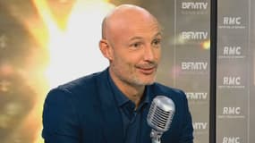Frank Leboeuf sur le plateau de BFMTV, le 20 novembre 2013