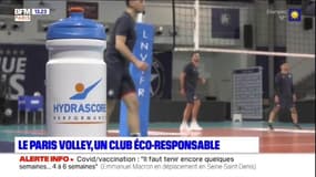 Trottinette électrique, voyages en train, gourde réutilisable... Le Paris Volley, un club éco-responsable