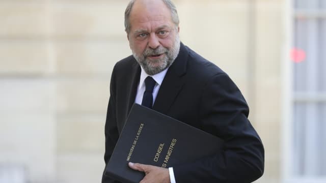 Eric Dupond-Moretti lors de son premier Conseil des ministres le 7 juillet 2020