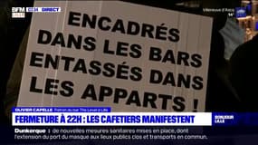 Fermeture à 22h: les patrons de bars et de cafés manifestent à Lille