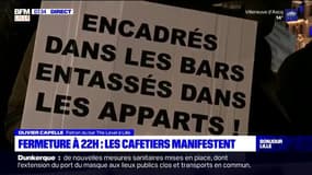 Fermeture à 22h: les patrons de bars et de cafés manifestent à Lille