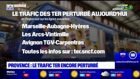 Provence: le trafic TER encore perturbé