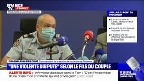 Selon le colonel Coué, quand les gendarmes arrivent, Cédric Jubillar est "en train de faire une machine à laver avec la couette qui est sur le canapé du salon sur lequel dort habituellement" Delphine