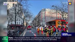 Paris: une boutique ravagée par les flammes dans le 13e arrondissement