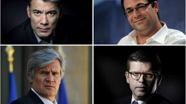 Les quatre candidats briguant la tête du Parti socialiste.